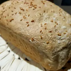 Хляб с пълнозърнесто брашно и кисело мляко