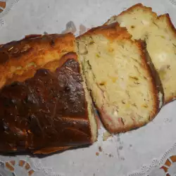 Солен кекс с маслини, краставички и сирене