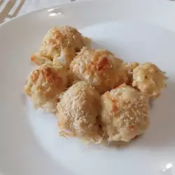 Хрупкав карфиол с яйца на фурна