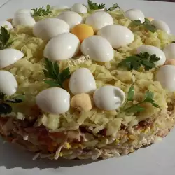 Солена торта с яйца