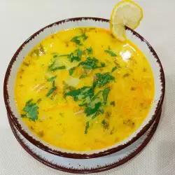 Застроена супа със салам и картофи