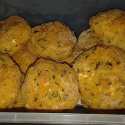 Картофени кюфтета със сирене и спанак