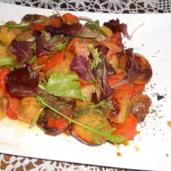 Печурки със зеленчуков бульон