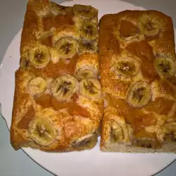 Десерт с банани и круши