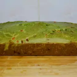 Спаначен кекс с извара и печени чушки