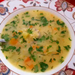 Класическа супа тиквички с ориз