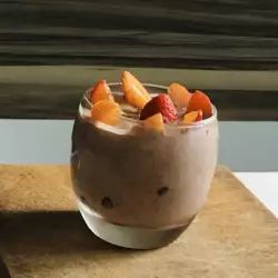 Десерт с шоколад без яйца