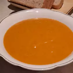 Крем супа от моркови с картофи