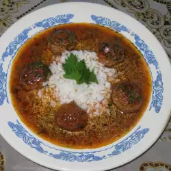 Кюфтенца кебап с бял ориз