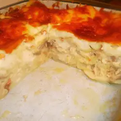 Лазаня с пиле и гъби
