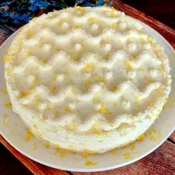 Свежа кето лимонова торта със сметана