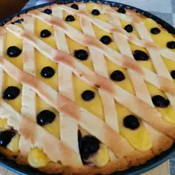 Десерт с боровинки и лимони