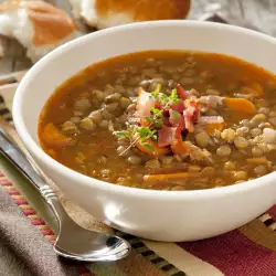 Супа от леща и телешко