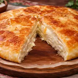 Селска македонска баница със сирене