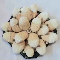 Маслени сладки с бял шоколад и кокос