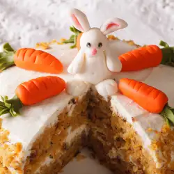 Великденска морковена торта със зайче