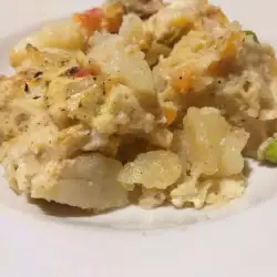Постен картофен огретен