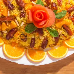 Мароканска салата с фурми и портокал