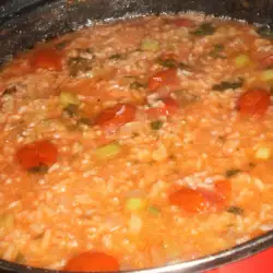 Ориз с чери домати и праз