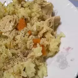 Пържен ориз с моркови