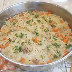 Пилешки бутчета с ориз и зеленчуков микс