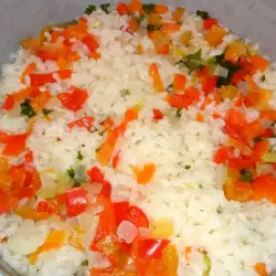 Ориз със зеленчуци на оризоварка