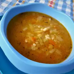 Оризова супа със зеле