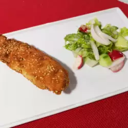 Пържено пиле със сусам