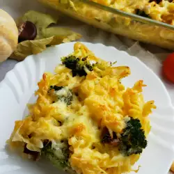 Печена паста с броколи