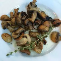 Печурки с бяло вино