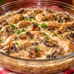 Пилешки жулиени с гъби на фурна