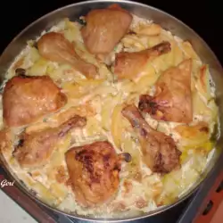 Пиле с картофи и майонеза