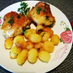 Печено пиле с перфектни картофи