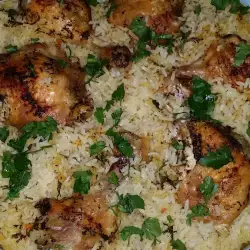 Пиле с ориз и подправки