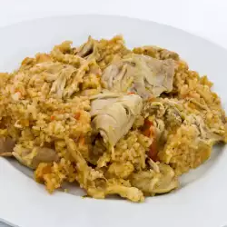 Ориз с пилешко и дробчета