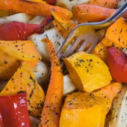 Моркови и тиква със сос от горчица