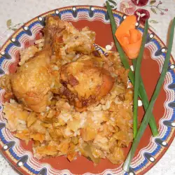 Ориз с кисело зеле и пилешко