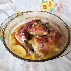 Пиле с картофи и брашно
