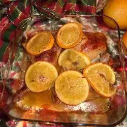 Пилешки бутчета с портокали и мед
