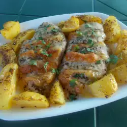 Картофи с месо и риган