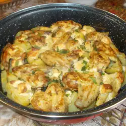 Картофи с месо и броколи