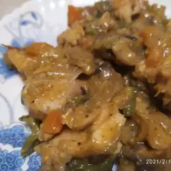 Пилешко филе на тиган със зеленчуци