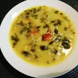Спаначена супа с фиде и картоф
