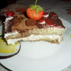 Десерт с маскарпоне и ягоди
