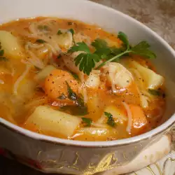 Картофена супа с фиде и моркови