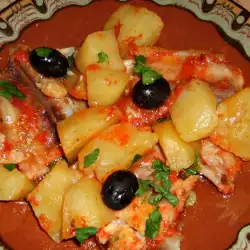 Риба с картофи и маслини