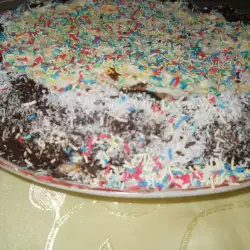 Сметанова торта със захарни пръчици