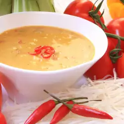 Крем супа от карфиол с домати