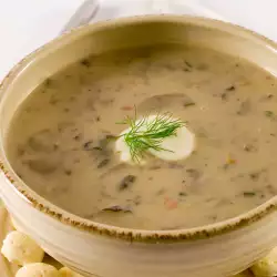 Гъбена супа с магданоз