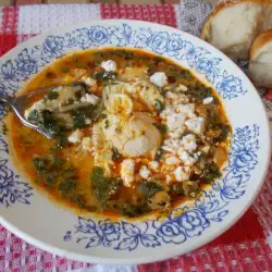 Спаначена супа с яйца